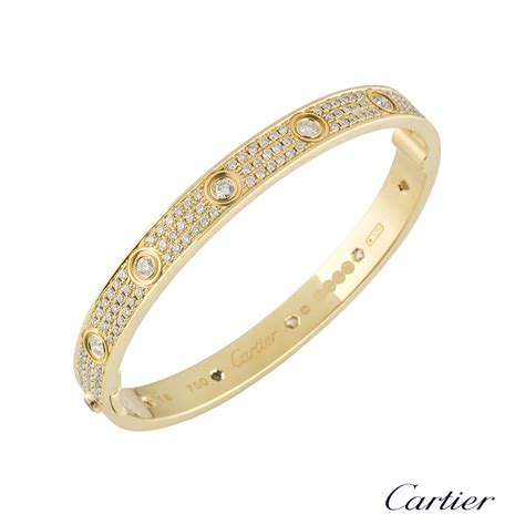 cartier diamond love bracelet.